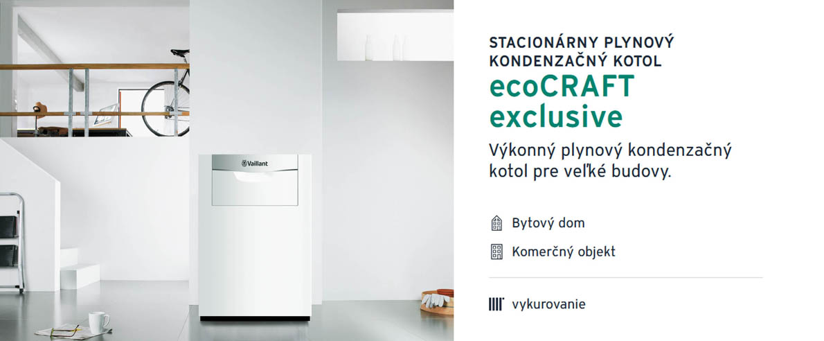 Stacionárny plynový kondenzačný kotol ecoCRAFT exclusive