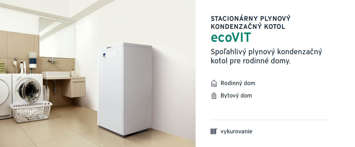Stacionárny plynový kondenzačný kotol ecoVIT